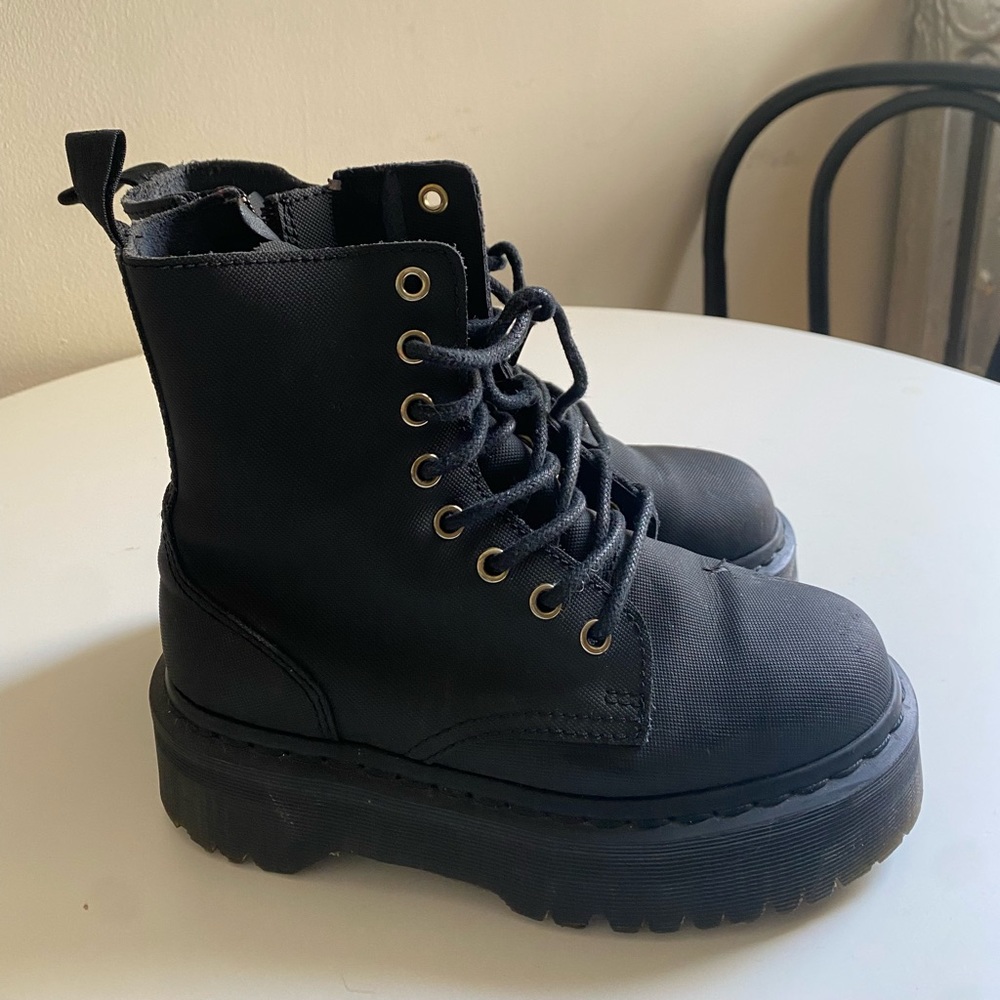Dr Martens Canvas Platforms Size 5